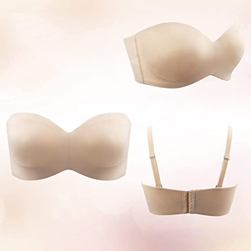 Soutien-gorge bandeau convertible antidérapant à soutien complet