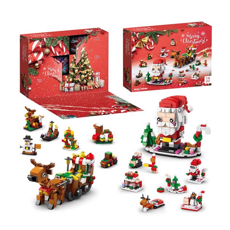 Coffret cadeau de blocs de construction de Noël 2024