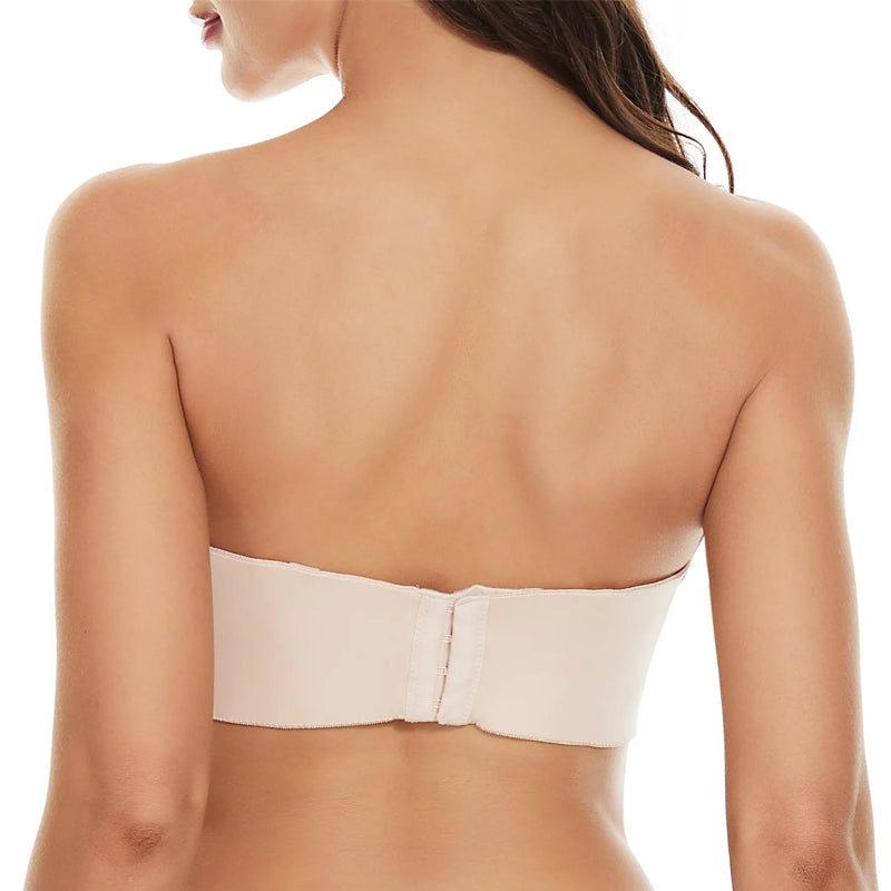 Soutien-gorge bandeau convertible antidérapant à soutien complet