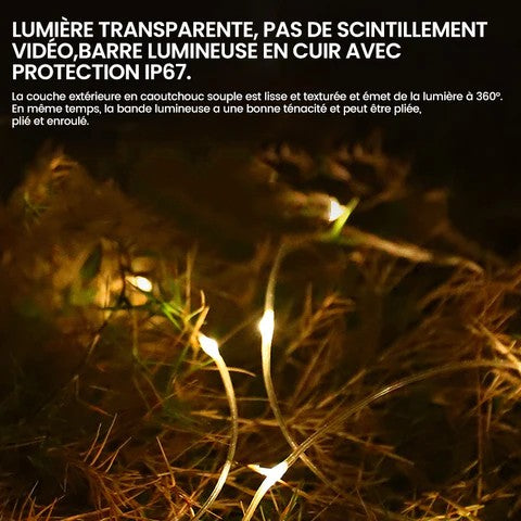 Guirlande lumineuse escamotable portative imperméable extérieure