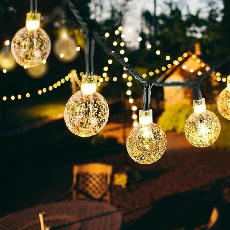 Guirlandes lumineuses d'extérieur à DEL à énergie solaire