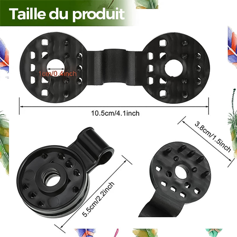 Clips plastiques pour toile d'ombrage