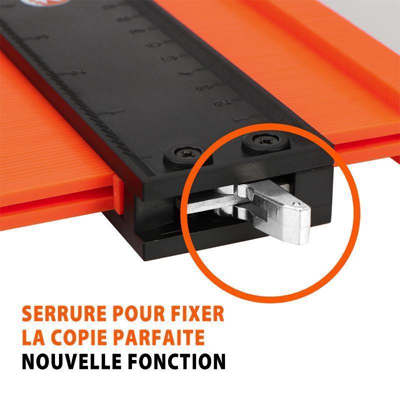 Saker Jauge De Duplication De Contour Avec Serrure Réglable