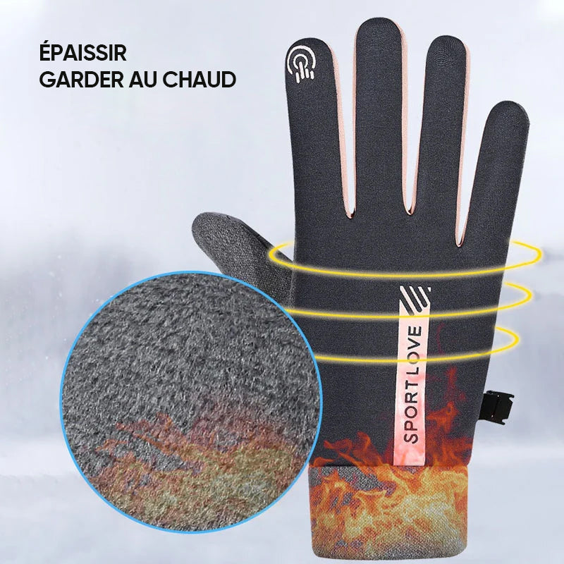 Gants imperméables antidérapants résistants au froid pour écran tactile