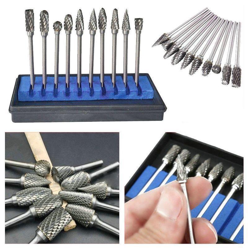 Tête de Meulage en Acier au Carbure de Tungstène(10 PCS)