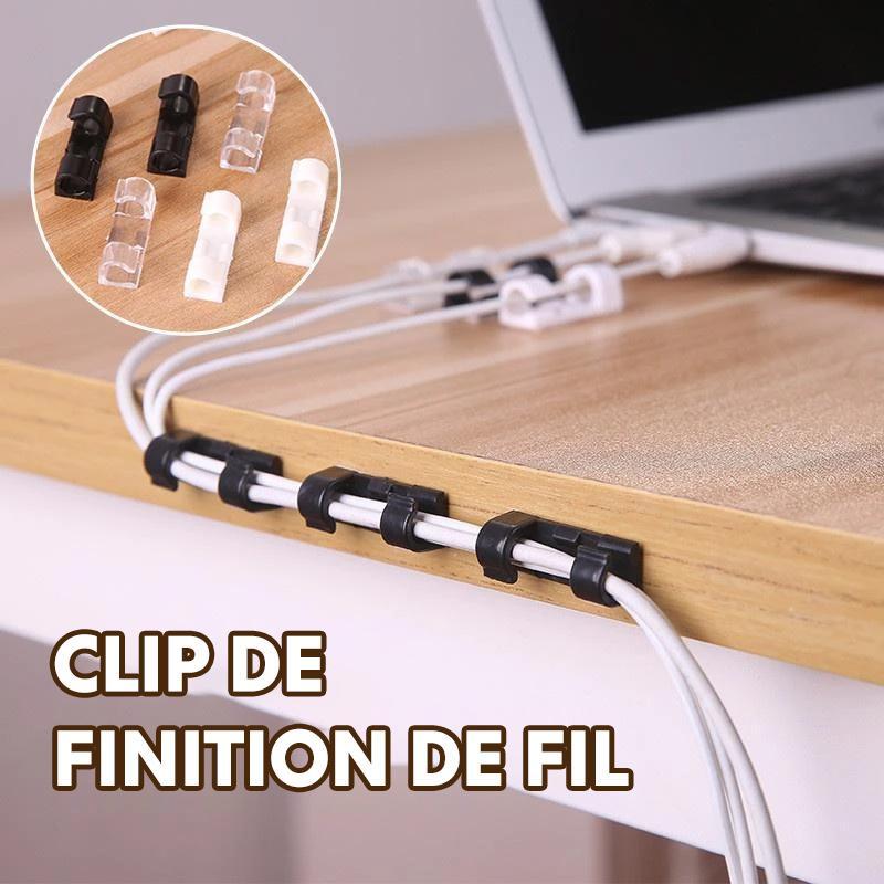 Auto-adhésif Fil/Câble Clips en Plastique