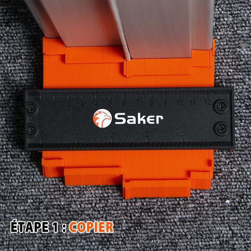 Saker Contour Duplication Gauge avec serrure en Aluminium Épaissi