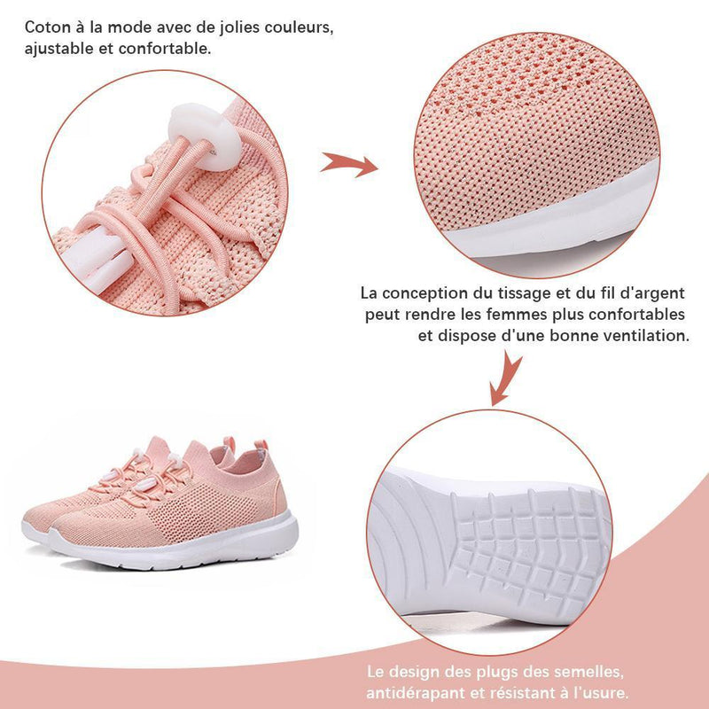 Chaussures Femme Tissage Maille Respirantes