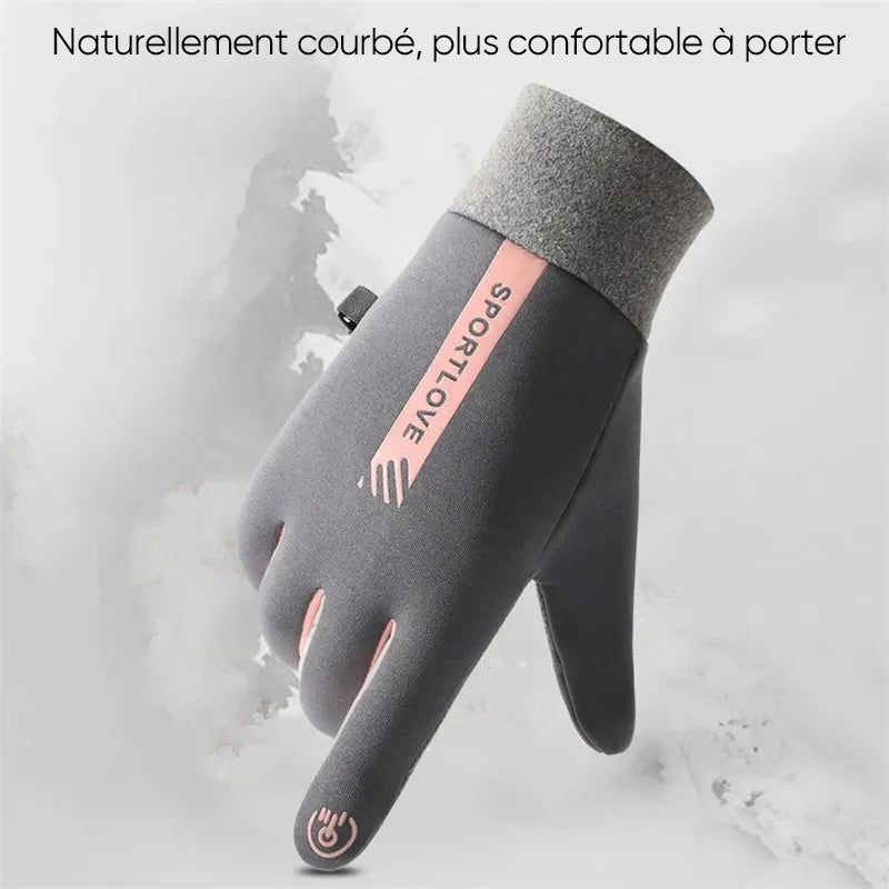 Gants imperméables antidérapants résistants au froid pour écran tactile