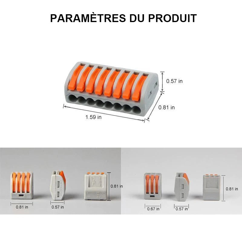 Borne de Connexion Universelle pour Câblage Rapide