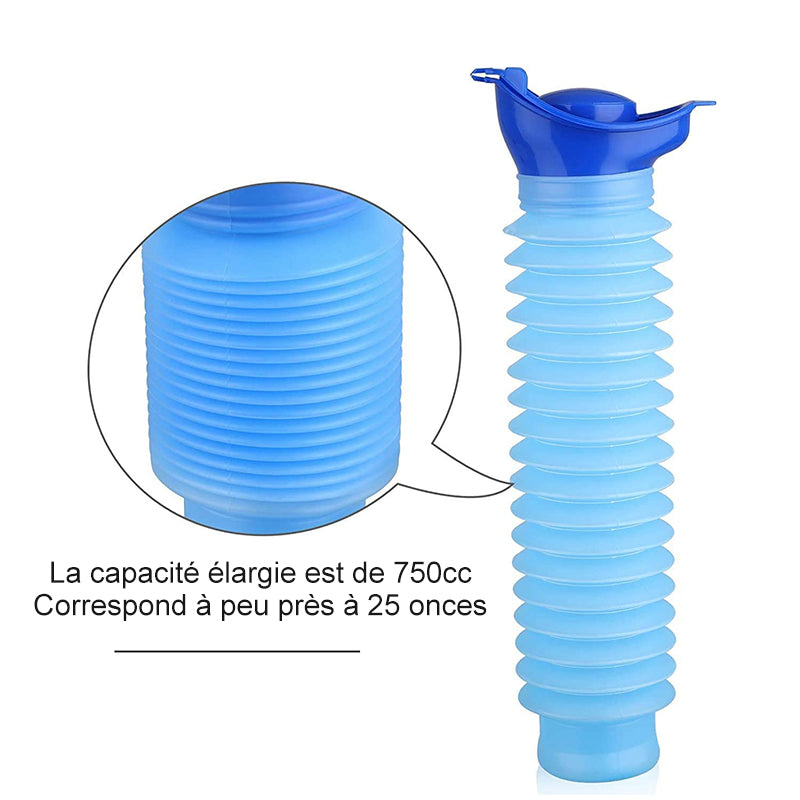 Bouteille Pliable de Poche - Votre Urinoir dans la Voiture