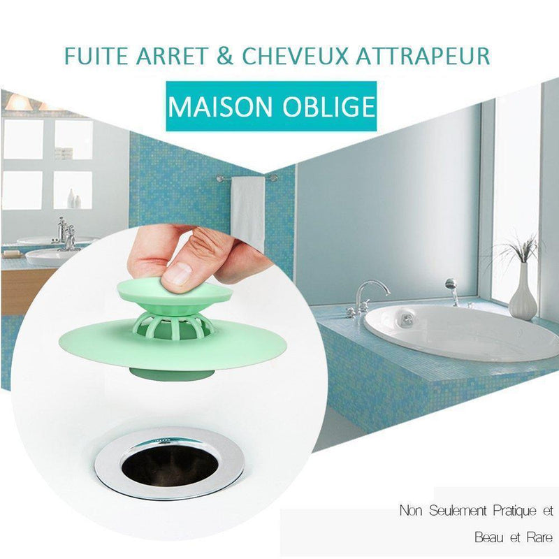 Bonde de Baignoire et Douche, Avec Fonction Attrape-cheveux - ciaovie