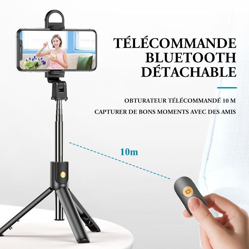 Trépied pour Perche à Selfie avec Télécommande Bluetooth