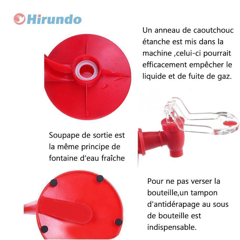 Hirundo Saver Soda Distributeur de Boisson Soda Avec Robinet - ciaovie