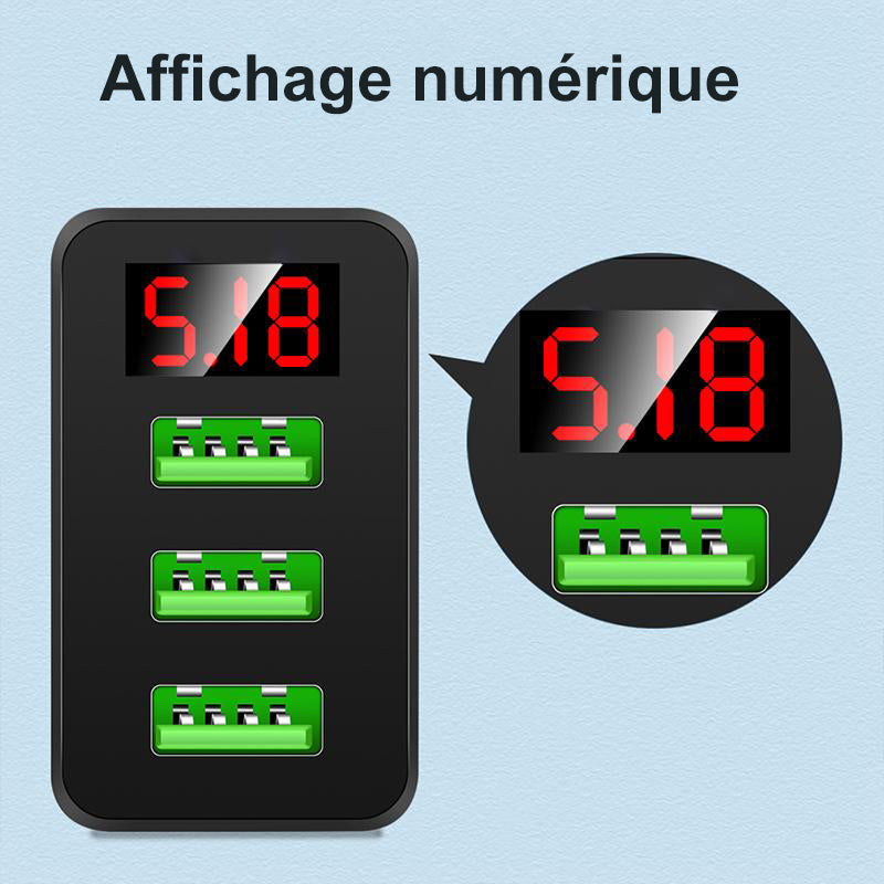 Chargeur de Téléphone à Trois Ports USB