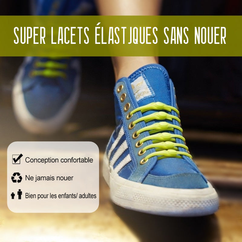 Super Lacets Élastique sans Nouer