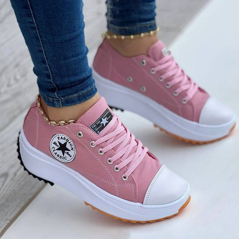 Chaussures en toile Baskets mode femme