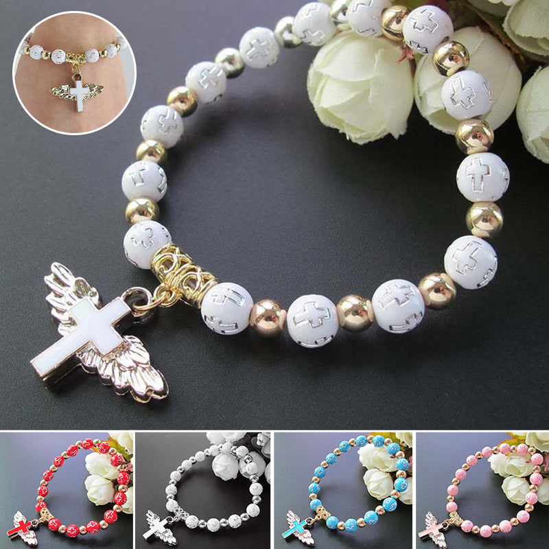 Bracelet Croix Aile d'Ange